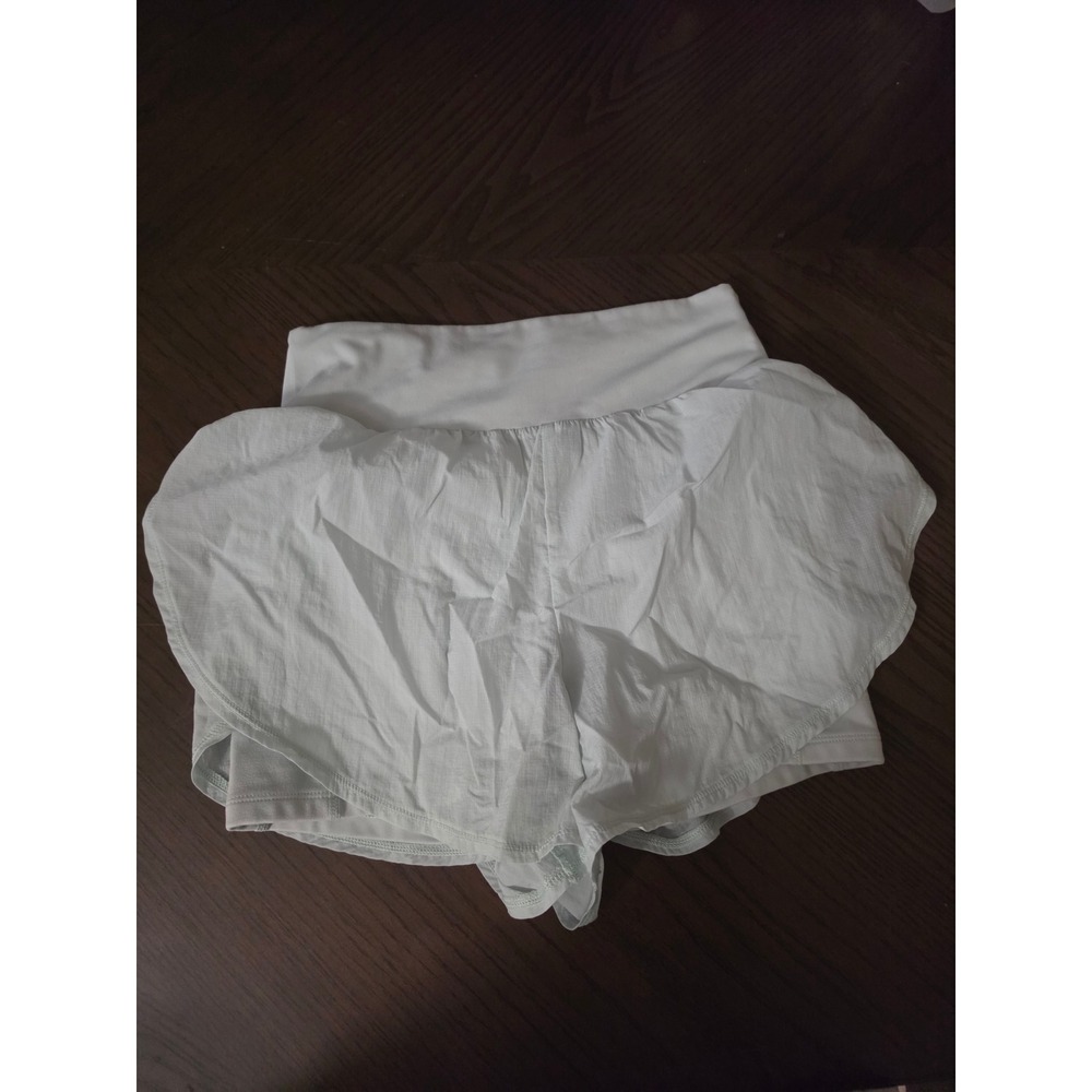 All in Motion Womens High-Rise 2-in-1 Running Shorts Light Blue Mint Size S